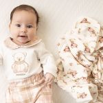 Manta para bebê em algodão egípcio Ursa Toy - Mini & Co.