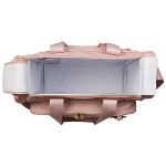 Mala com rodinhas + Bolsa Anne + Frasqueira Térmica Emy Borboletas Rosa - Masterbag
