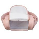 Mala com rodinhas + Bolsa Anne + Frasqueira Térmica Emy Borboletas Rosa - Masterbag