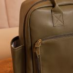 Mochila Maternidade Vintage Borboletas Oliva - Masterbag