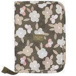 Mala com rodinhas + Mochila Vintage + Porta Carteira de Vacinação Borboletas Oliva - Masterbag