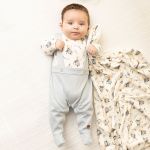 Macacão longo Falsa Jardineira para bebê em algodão egípcio Urso Toy - Mini & Co.