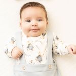 Macacão longo Falsa Jardineira para bebê em algodão egípcio Urso Toy - Mini & Co.