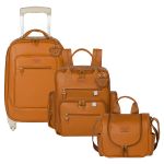 Mala com rodinhas + Mochila Urban + Frasqueira Térmica Emy Teddy - Masterbag