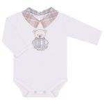 Body longo golinha c/ Calça (Mijão) para bebê em algodão egípcio Urso Toy - Mini & Co.
