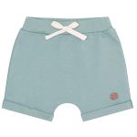 Shorts para bebê em algodão egípcio Verde Malva Cachorrinho - Mini & Co.