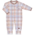 Macacão longo c/ pé reversível para bebê em algodão egípcio Urso Toy - Mini & Co.