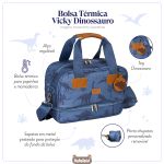 Bolsa Térmica para bebê Vicky Dinossauro - Masterbag