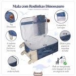 Mala Maternidade com rodinhas Dinossauro - Masterbag