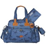 Mala com rodinhas + Bolsa Everyday + Frasqueira Térmica Emy Dinossauro – Masterbag