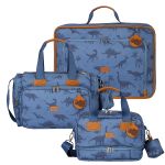 Mala Vintage + Bolsa Anne + Bolsa Térmica Vicky Dinossauro - Masterbag