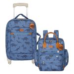 Mala com rodinhas + Mochila Urban Dinossauro - Masterbag