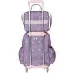 Mochila com rodinhas + Lancheira Térmica Kids Unicórnio - Masterbag Kids