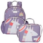 Mochila + Lancheira Térmica Kids Unicórnio - Masterbag Kids