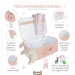 Mala Maternidade com rodinhas Bailarina Lisa - Masterbag