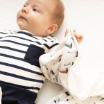 Manta para bebê em algodão egípcio Navy - Mini & Co.