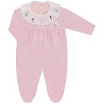 Macacão longo c/ golinha para bebê em plush Rose Garden - Mini & Co.