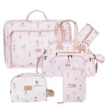 Mala Vintage + Bolsa Everyday + Necessaire + Porta Carteira de Vacinação Bailarina - Masterbag