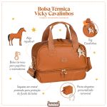 Bolsa Térmica para bebê Vicky Cavalinhos Liso - Masterbag