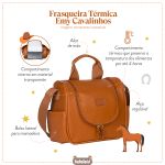 Frasqueira Térmica para bebê Emy Cavalinhos Liso - Masterbag