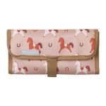 Mochila Maternidade Vintage Cavalinhos Liso - Masterbag