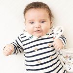 Macacão longo c/ golinha para bebê em suedine Navy - Mini & Co.