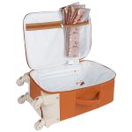 Mala com rodinhas + Bolsa Anne + Bolsa Térmica Vicky Cavalinhos Liso - Masterbag