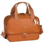 Mala com rodinhas + Bolsa Anne + Bolsa Térmica Vicky Cavalinhos Liso - Masterbag