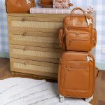 Mala com rodinhas + Bolsa Anne + Bolsa Térmica Vicky Cavalinhos Liso - Masterbag