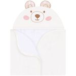 Toalha de banho c/ forro em fralda para bebê Ursa Toy - Mini & Co.