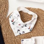 Babador Bandana para bebê em atoalhado Navy - Mini & Co.