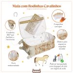 Mala Maternidade com rodinhas Cavalinhos - Masterbag