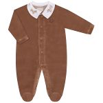 Macacão longo c/ golinha para bebê em plush Cachorrinho - Mini & Co.