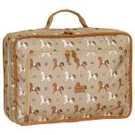 Mala Vintage + Bolsa Everyday + Necessaire + Porta Carteira de Vacinação Cavalinhos - Masterbag