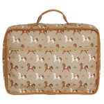 Mala Vintage + Bolsa Everyday + Necessaire + Porta Carteira de Vacinação Cavalinhos - Masterbag