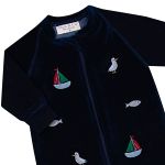 Macacão longo em plush Navy - Mini & Co.