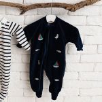 Macacão longo em plush Navy - Mini & Co.