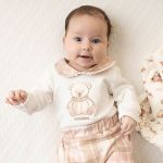Body longo golinha c/ Calça (Mijão) para bebê em algodão egípcio Ursa Toy - Mini & Co.