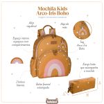 Mochila Kids Arco-Íris Boho - Masterbag Kids