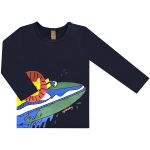 Conjunto de banho para bebê Leão: Camiseta Surfista + Sunga - Up Baby