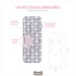 Capa protetora para carrinho de bebê Nórdica Rosa - Masterbag