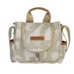Mala com rodinhas + Bolsa Everyday + Frasqueira Térmica Emy + Porta Carteira de Vacinação Safari Caqui – Masterbag