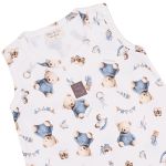 Macacão regata para bebê em algodão egípcio Urso Toy - Mini & Co.
