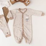 Macacão longo para bebê em plush Urso Toy - Mini & Co.