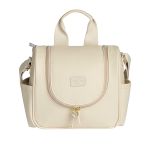 Mala com rodinhas + Bolsa Nina + Frasqueira Térmica Emy + Porta Carteira de Vacinação Borboletas Marfim – Masterbag