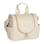 Mala com rodinhas + Bolsa Nina + Frasqueira Térmica Emy + Porta Carteira de Vacinação Borboletas Marfim – Masterbag