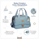 Bolsa Térmica para bebê Vicky Barquinhos Lisa - Masterbag