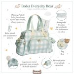 Bolsa para bebê Everyday Bear Xadrez - Masterbag
