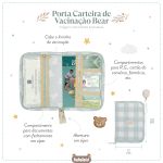 Porta Carteira de Vacinação de bebê Bear Xadrez - Masterbag