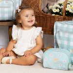 Necessaire para bebê Margaridas Menta - Masterbag